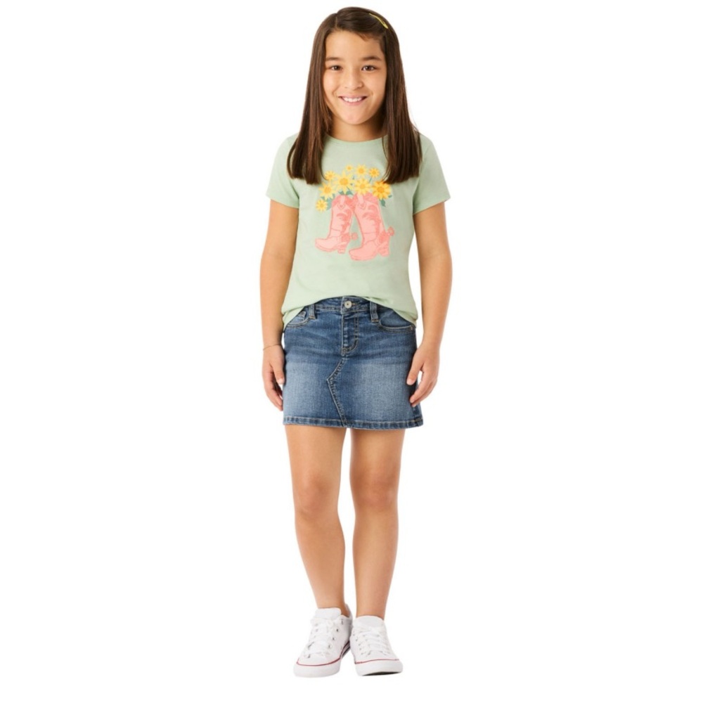 NWOT Girls denim skirt sz 7/8